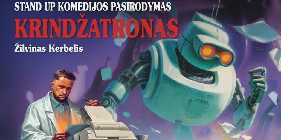 Buy tickets Žilvinas Kerbelis | STAND UP | KRINDŽATRONAS [PANEVĖŽYS] Panevėžys, Panevėžio teatras MENAS February 19