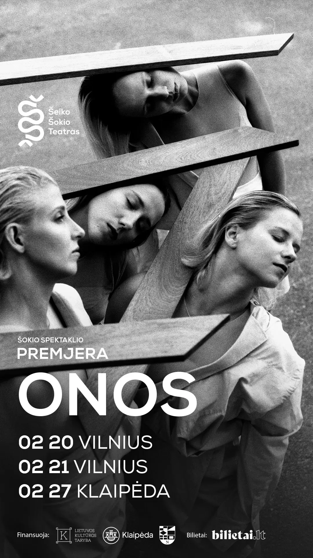 Pirkti bilietus PREMJERA | Šiuolaikinio šokio spektaklis ONOS | Šeiko šokio teatras Vilnius, Dūmų fabrikas Vasaris 20