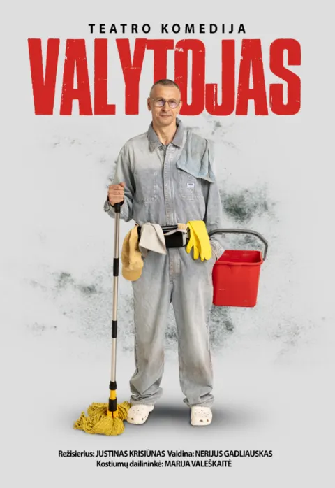 Buy tickets PREMJERA! Monospektaklis VALYTOJAS Lazdijai, Lazdijų kultūros centras April 08