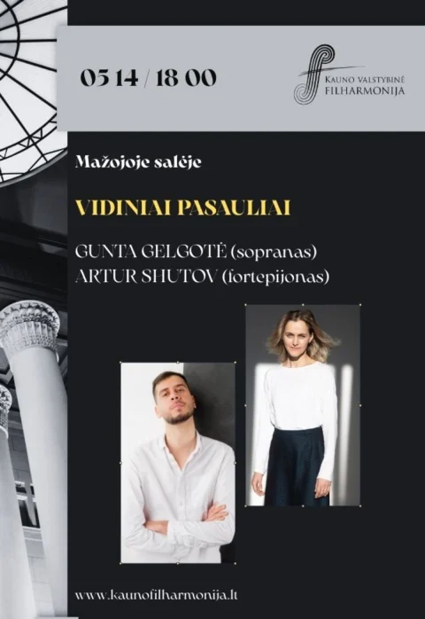 Pirkti bilietus VIDINIAI PASAULIAI Kaunas, Kauno valstybinė filharmonija Gegužė 14