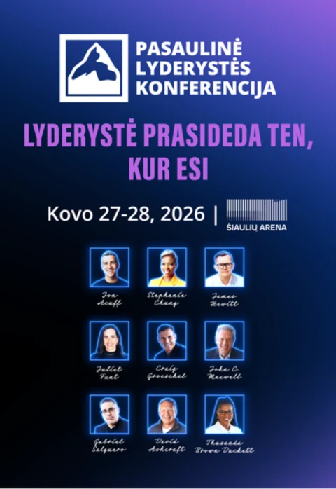 Buy tickets PASAULINĖ LYDERYSTĖS KONFERENCIJA | ŠIAULIŲ ARENA Šiauliai, Šiaulių arena March 27-28
