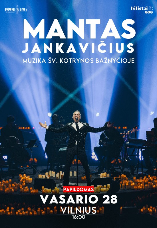 Pirkt biļetes Mantas Jankavičius | Muzika Šv. Kotrynos bažnyčioje | Papildomas Vilnius, Šv. Kotrynos bažnyčia Februāris 28