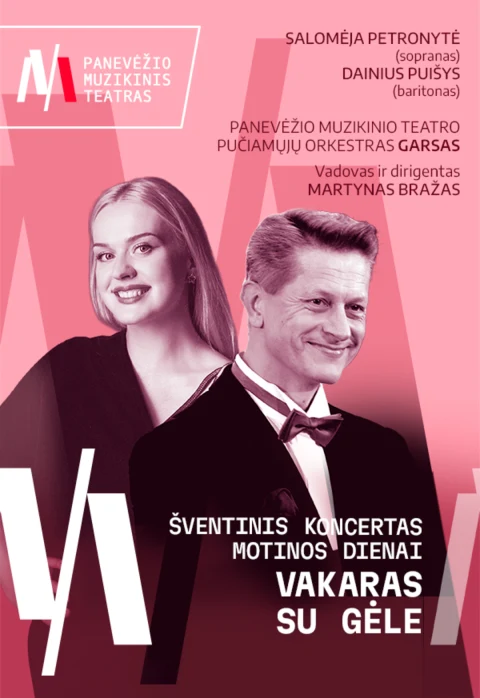 Pirkti bilietus PMT | Koncertas VAKARAS SU GĖLE Panevėžys, Panevėžio muzikinis teatras Gegužė 03