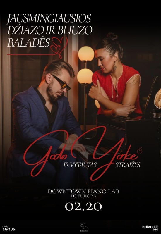 Купить билеты Godo Yorke ir Vytautas Straižys | Jausmingiausios džiazo ir bliuzo baladės Vilnius, Downtown Piano Lab, PC Europa Февраль 20