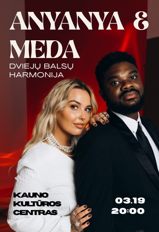 Buy tickets ANYANYA & MEDA. DVIEJŲ BALSŲ HARMONIJA Kaunas, KKC / Kauno Kultūros Centras March 19