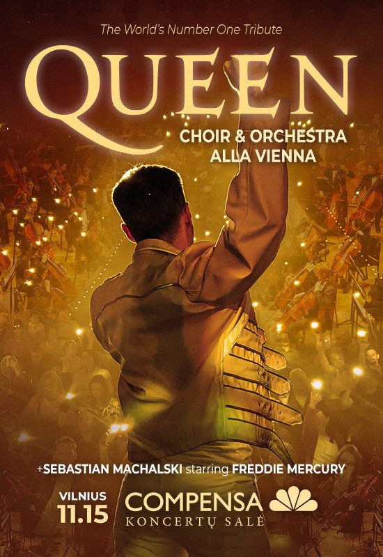 Pirkti bilietus Queen show: 50 years tour with choir and orchestra | Vilnius Vilnius, COMPENSA koncertų salė Lapkritis 15