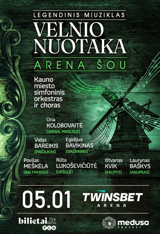 Buy tickets Legendinis miuziklas VELNIO NUOTAKA | ARENA ŠOU Vilnius, Twinsbet Arena May 01