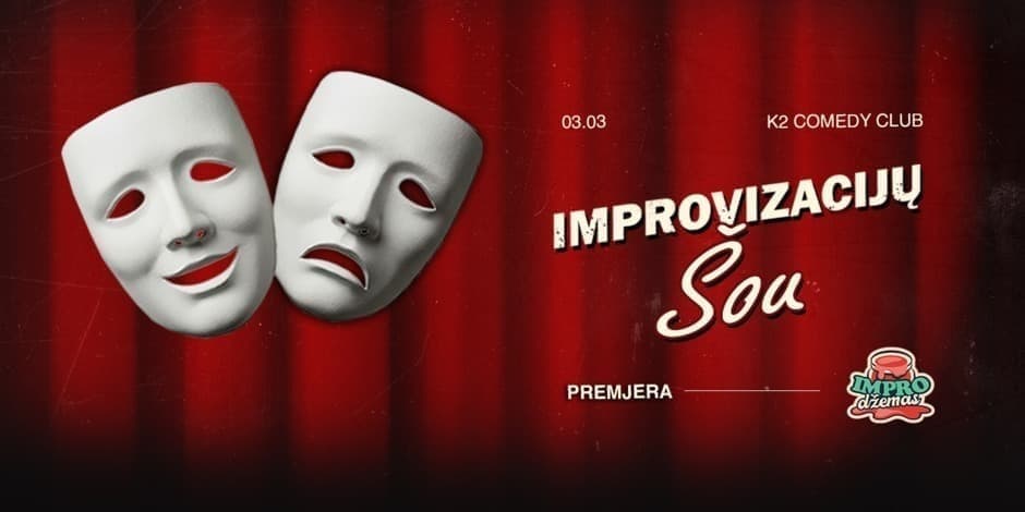 Pirkti bilietus Impro Džemas Vilnius, K2 Comedy Club Kovas 03