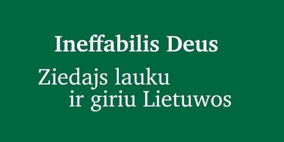 Pirkti bilietus Ekskursija po parodą „Ineffabilis Deus. Ziedajs lauku ir giriu Lietuwos“ Vilnius, Bažnytinio paveldo muziejus Vasaris 21