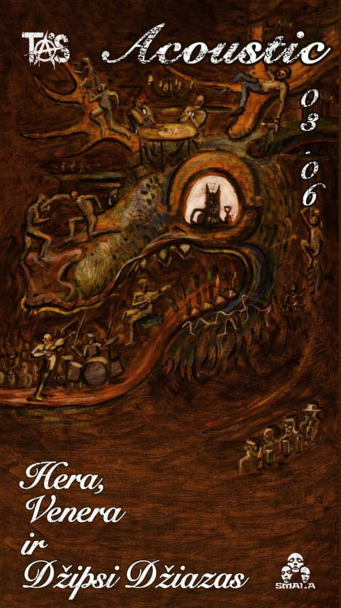 Pirkt biļetes TAS ACOUSTIC || Hera, Venera ir Džipsi Džiazas Vilnius, SMALA Marts 06