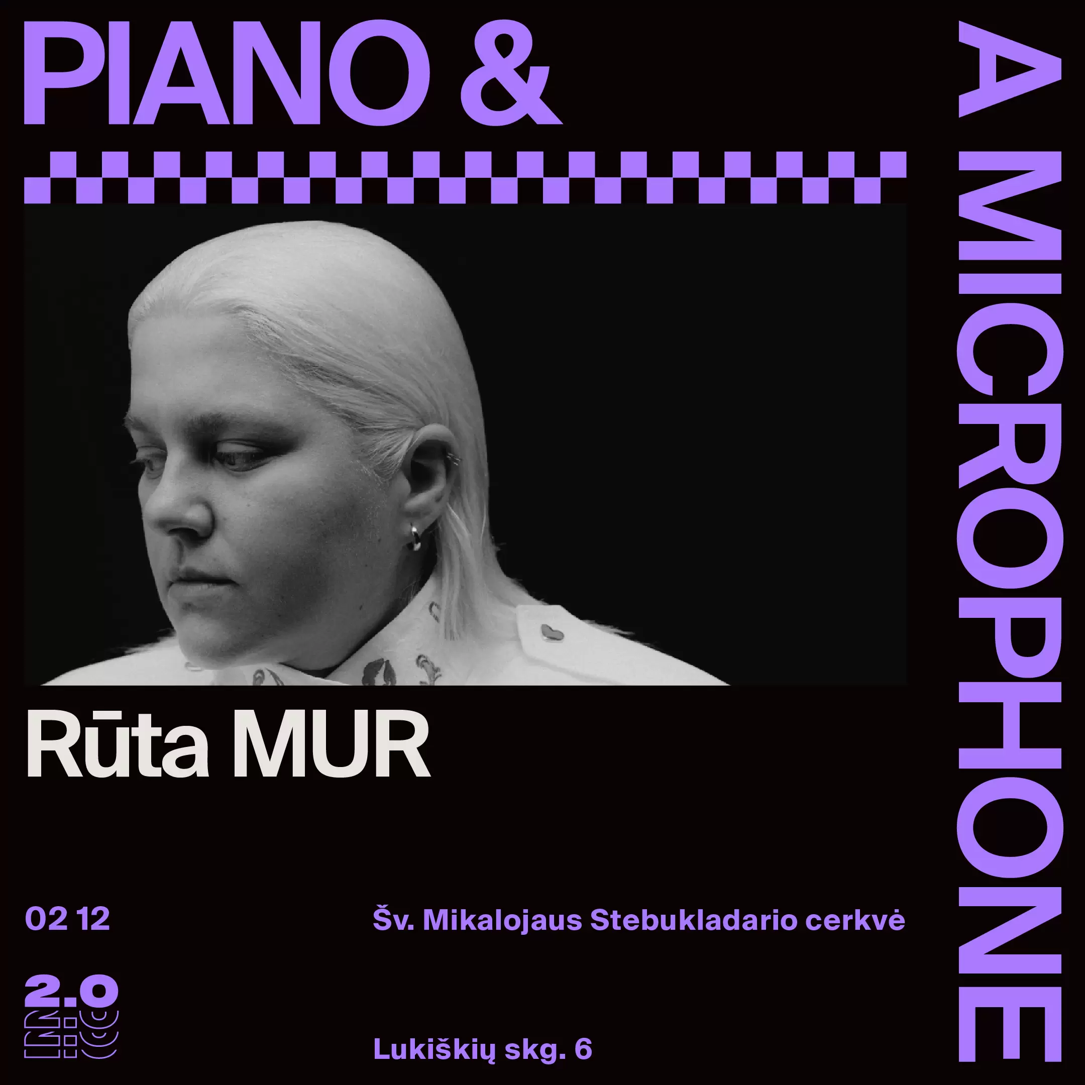 Pirkti bilietus Piano & A Microphone: Rūta MUR Vilnius, Lukiškių kalėjimas 2.0 Vasaris 12