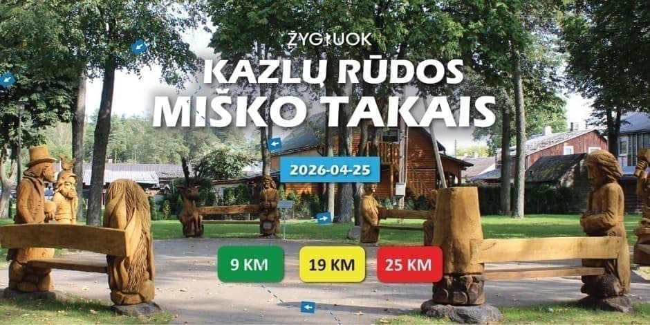 Buy tickets ŽYGIUOK, KAZLŲ RŪDOS MIŠKO TAKAIS Kazlų Rūda, Kazlų Rūdos miesto parkas April 25