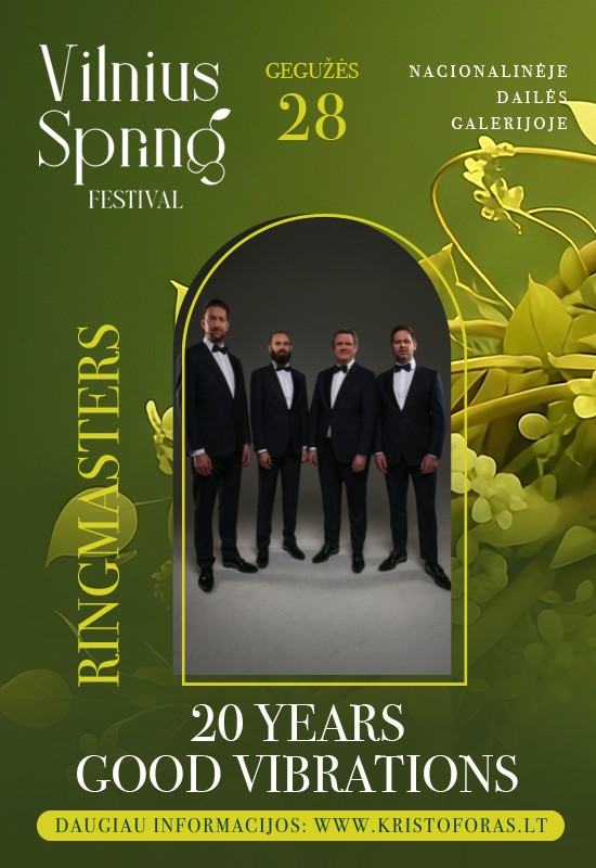 Купить билеты RINGMASTERS. 20 YEARS GOOD VIBRATIONS | Vilnius Spring Festival Vilnius, Nacionalinė dailės galerija Май 28