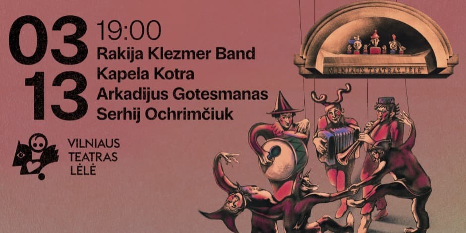 Pirkt biļetes Rakija Klezmer Band: 14 metų klajojančios muzikos Vilnius, Vilniaus teatras „Lėlė“ Marts 13