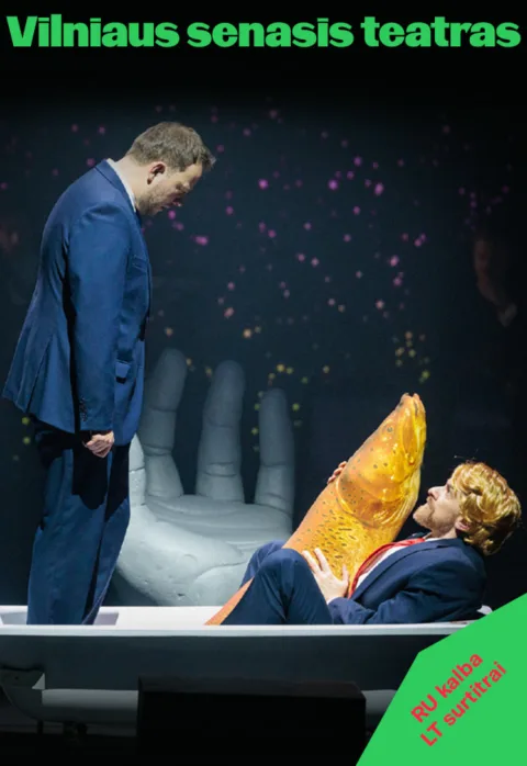 Pirkti bilietus Pagal Williamo Shakespeareʼo dramą „Venecijos pirklys“ „VENECIJOS PIRKLĖ“ Rež. Agnius Jankevičius Vilnius, Vilniaus Senasis Teatras Gegužė 24