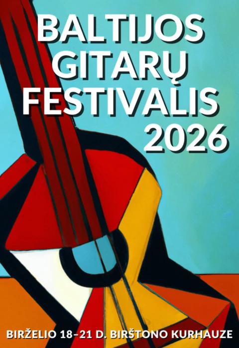 Pirkti bilietus Baltijos gitarų festivalis 2026. Uždarymo koncertas. BGF GITARŲ ORKESTRAS / HISTÉRICO DUO (Italija) Birštonas, Birštono kurhauzas Birželis 21