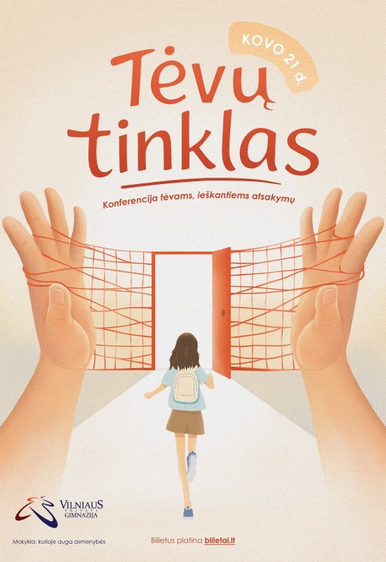 Buy tickets TĖVŲ TINKLAS 2026 - Konferencija tėvams Vilnius, Vilniaus privati gimnazija March 21