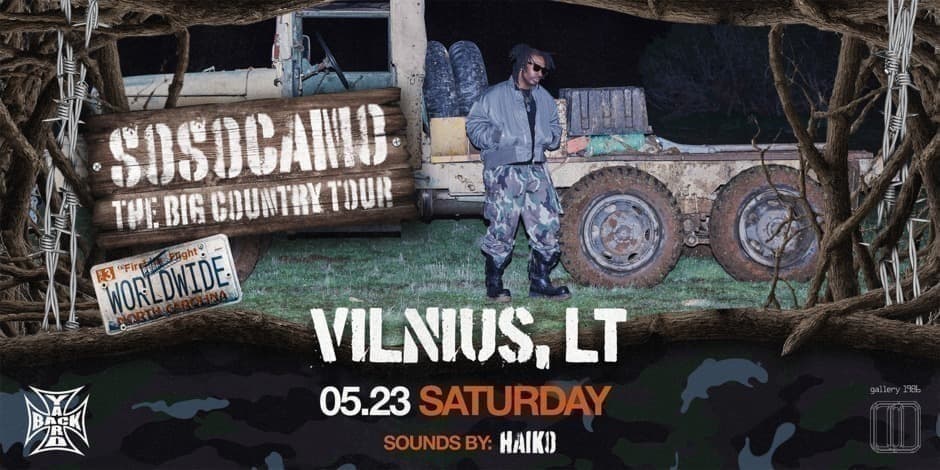 Pirkti bilietus Backyard Presents: sosocamo Vilnius, Gallery 1986 Gegužė 23