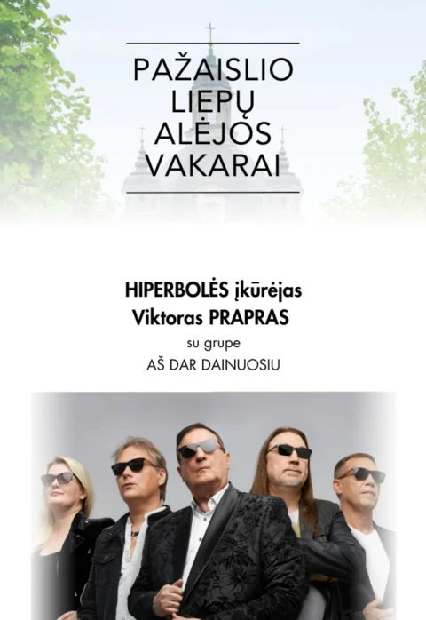 Pirkti bilietus Pažaislio liepų alėjos vakarai | „Hiperbolės” įkūrėjo Viktoro Prapro ir grupės koncertas Kaunas, Pažaislio vienuolynas Birželis 17