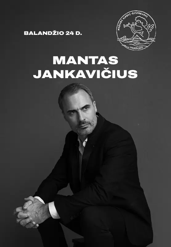 Buy tickets Manto Jankavičiaus akustinis koncertas Palanga, Muzikos klubas Vandenis April 24