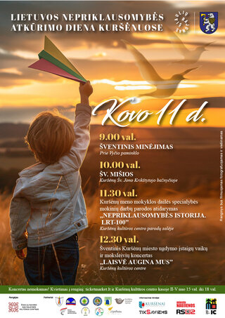 Pirkti bilietus Šventinis Kuršėnų miesto ugdymo įstaigų vaikų ir moksleivių koncertas  „Laisvė augina mus“ Kuršėnai, Kuršėnų kultūros centras Kovas 11