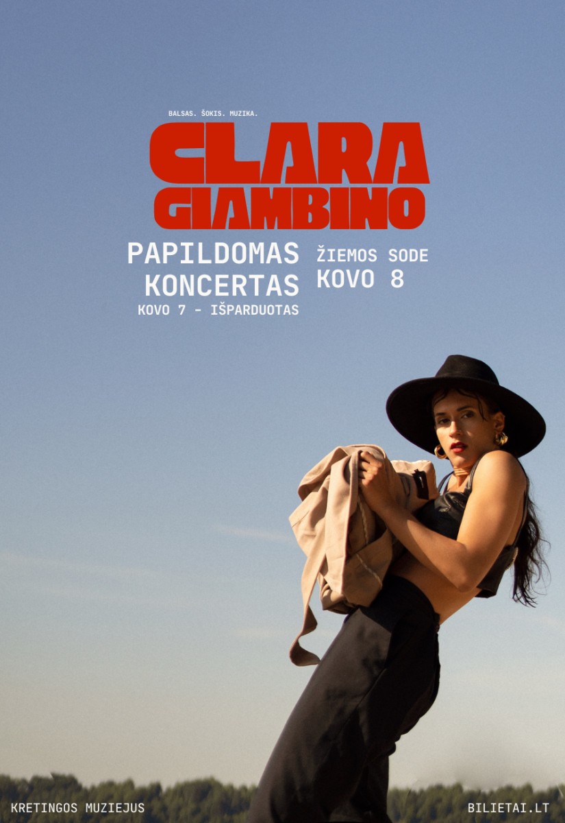 Pirkti bilietus CLARA GIAMBINO ŽIEMOS SODE Kretinga, Kretingos muziejus Kovas 08