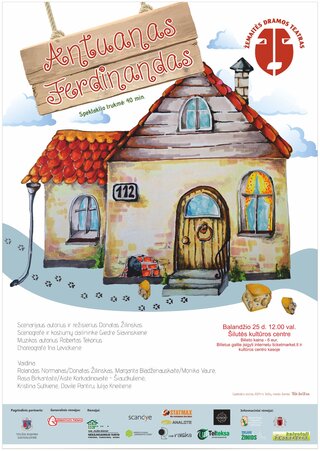 Pirkti bilietus Spektaklis vaikams „Antuanas Ferdinandas“ Šilutė, Šilutės kultūros centras Balandis 25