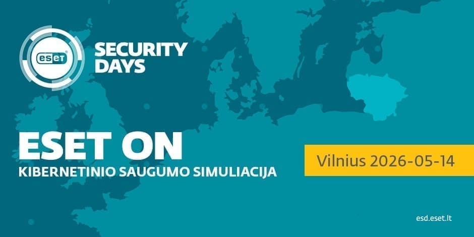 Pirkti bilietus ESET ON: Capture the Flag kibernetinio saugumo simuliacija Vilnius, Vilnius Tech Park Gegužė 14
