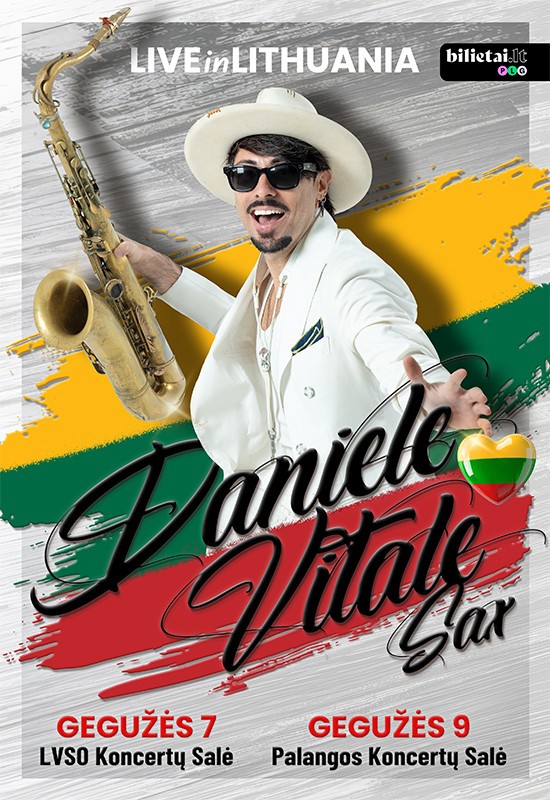 Купить билеты Daniele Vitale Sax | Vilnius Vilnius, LVSO koncertų salė Май 07