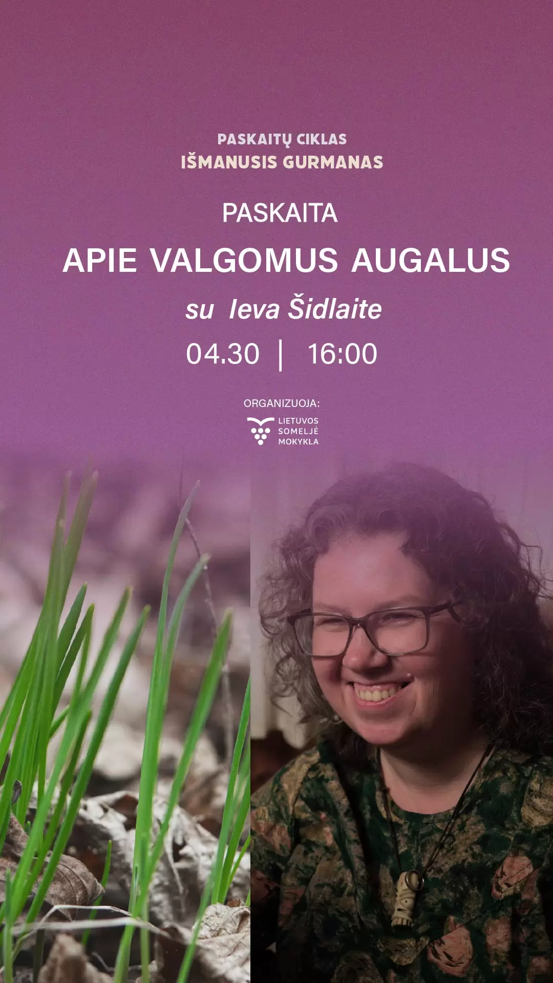 Купить билеты Apie laukinius valgomus augalus mieste. Paskaitų ciklas „Išmanusis gurmanas“ Vilnius, Vilniaus Vingio parkas Апрель 30