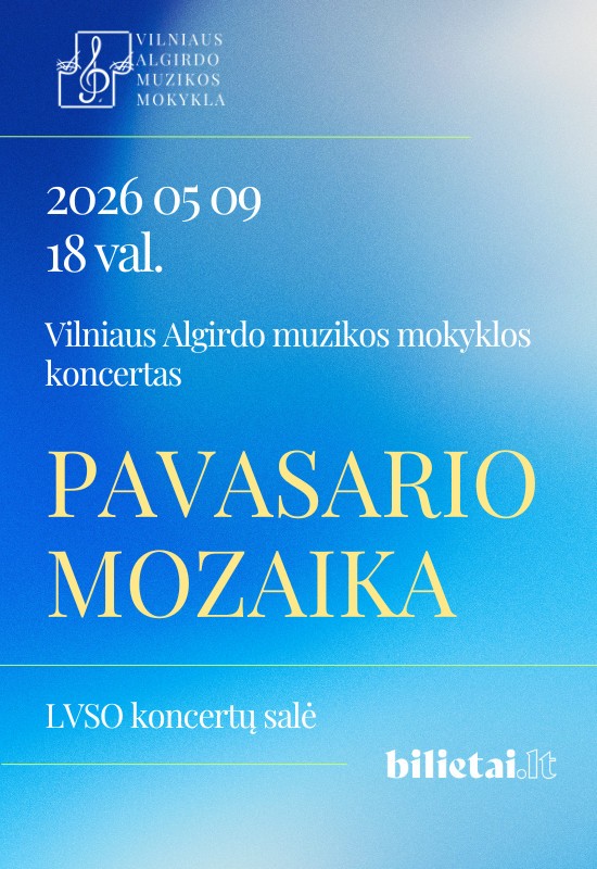 Купить билеты Vilniaus Algirdo muzikos mokyklos koncertas 