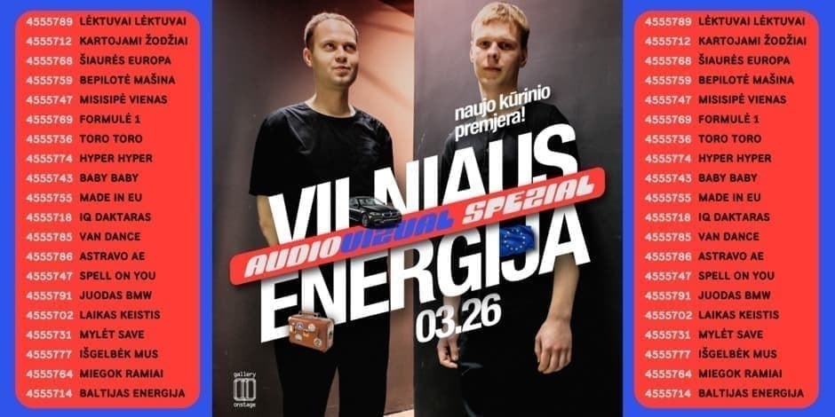Buy tickets VILNIAUS ENERGIJA :: AUDIOVIZUAL SPEZIAL // 03,26 Vilnius, Gallery 1986 March 26