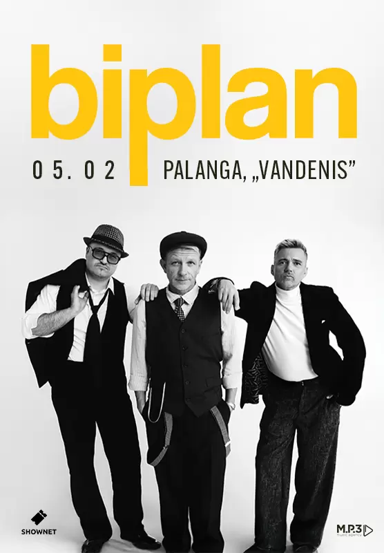 Pirkti bilietus Biplan ❍ Palanga Palanga, Muzikos klubas Vandenis Gegužė 02