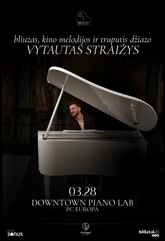 Pirkti bilietus Bliuzas, kino melodijos ir truputis džiazo | Vytautas Straižys Vilnius, Downtown Piano Lab, PC Europa Kovas 28