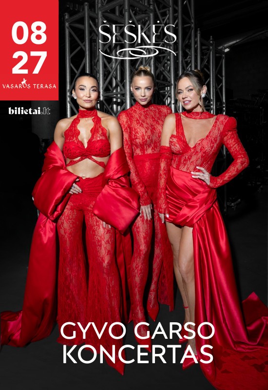 Pirkti bilietus ŠEŠKĖS su grupe | GYVOS MUZIKOS KONCERTAS Vilnius, Vasaros terasa Rugpjūtis 27