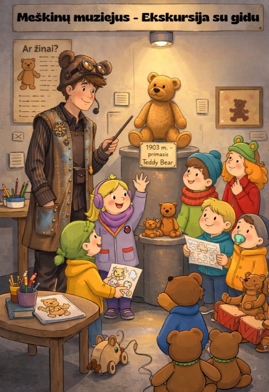 Pirkti bilietus Išskirtinis Meškinų muziejus su gido programa! Vilnius, Raganiukės teatras Kovas 22