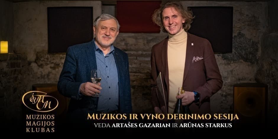 Pirkti bilietus Muzikos ir vyno derinimo sesija Vilnius, Muzikos magijos klubas Balandis 15