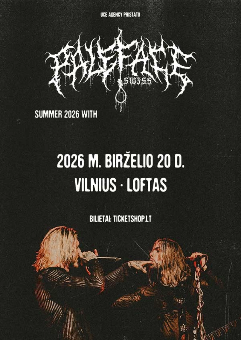 Pirkti bilietus PALEFACE SWISS | VILNIUS Vilnius, Menų fabrikas LOFTAS Birželis 20