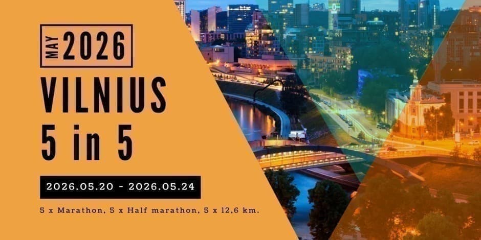 Buy tickets Vilnius 5 in 5 Vilnius, Vingio parkas May 20