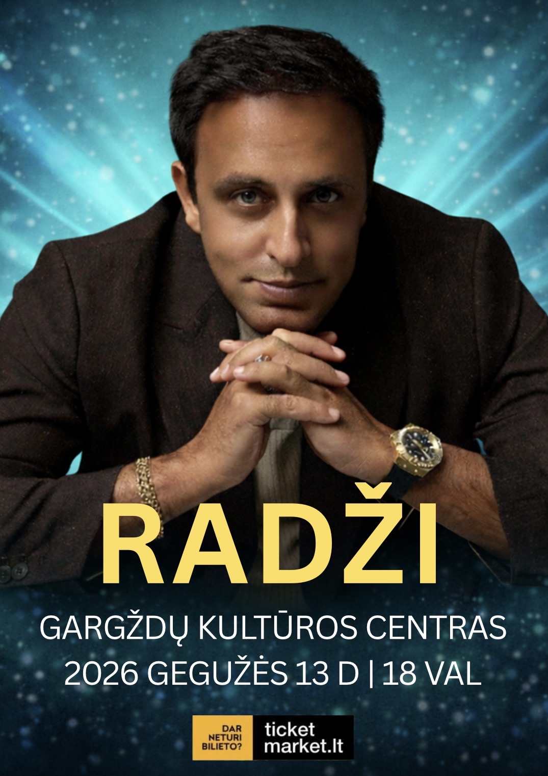 Pirkti bilietus RADŽI Gargždai, Gargždų kultūros centro „4 VANDENŲ“ renginių salė Gegužė 13