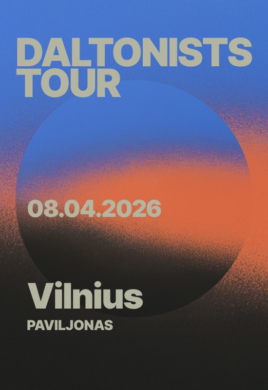 Pirkti bilietus Daltonists 2k26 Euro Tour in Paviljonas Vilnius, Baras Paviljonas Balandis 08