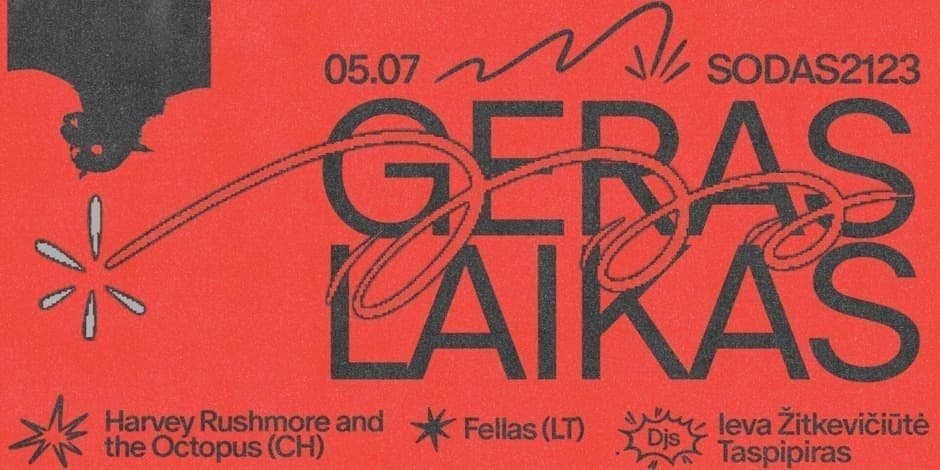 Pirkti bilietus Geras Laikas: Harvey Rushmore and the Octopus & Fellas Vilnius, Kultūros kompleksas SODAS2123 Gegužė 07