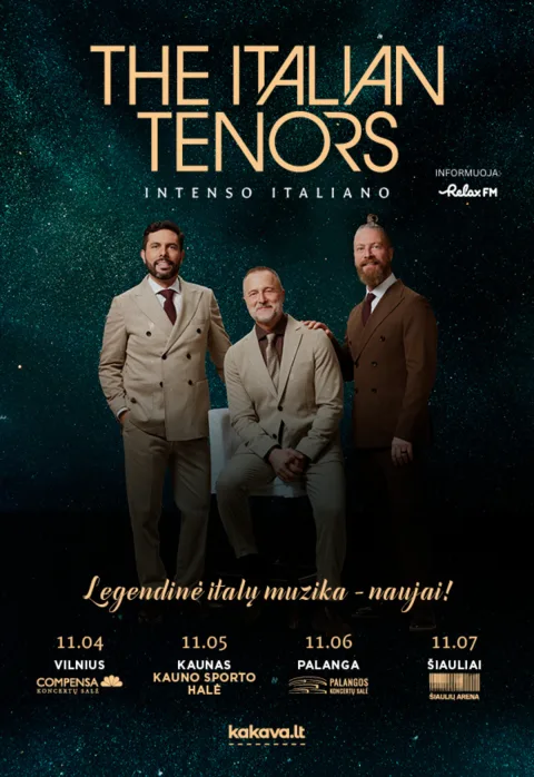 Pirkt biļetes The Italian Tenors Palanga, Palangos koncertų salė Novembris 06