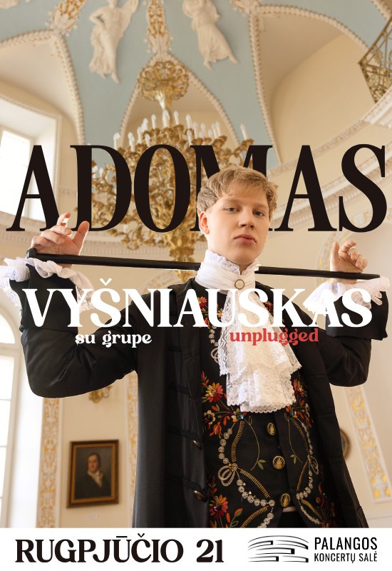 Pirkti bilietus ADOMAS VYŠNIAUSKAS su grupe Palanga, Palangos koncertų salė Rugpjūtis 21