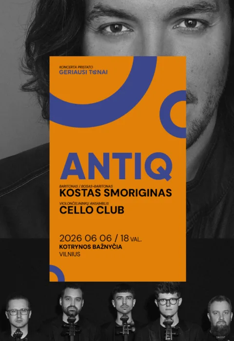 Buy tickets Kostas Smoriginas ir Cello Club – ANTIQ Vilnius, Šv. Kotrynos bažnyčia June 06