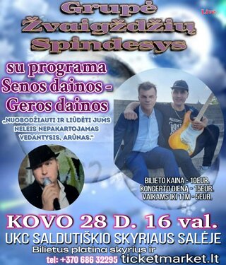 Pirkti bilietus Grupė ŽVAIGŽDŽIŲ SPINDESYS su programa 