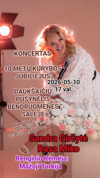 Pirkti bilietus 10 metų kūrybos jubiliejus Daukšaičiai, Daukšaičių bendruomenės namai Pušynėlis Gegužė 10