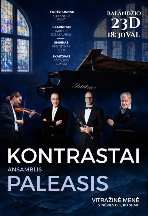 Pirkti bilietus Ansamblis Paleasis ir Vytautas Rumšas – Kontrastai Klaipėda, Vitražinė menė Balandis 23