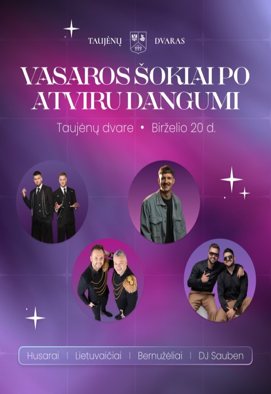 Pirkti bilietus Vasaros šokiai po atviru dangumi Taujėnai, Taujėnų dvaras Birželis 20