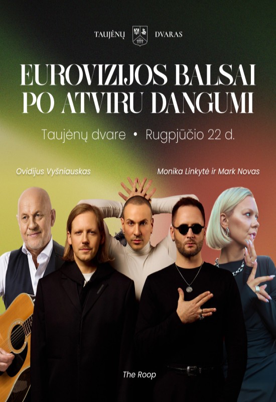 Buy tickets The Roop, Eurovizijos balsai po atviru dangumi Taujėnai, Taujėnų dvaras August 22